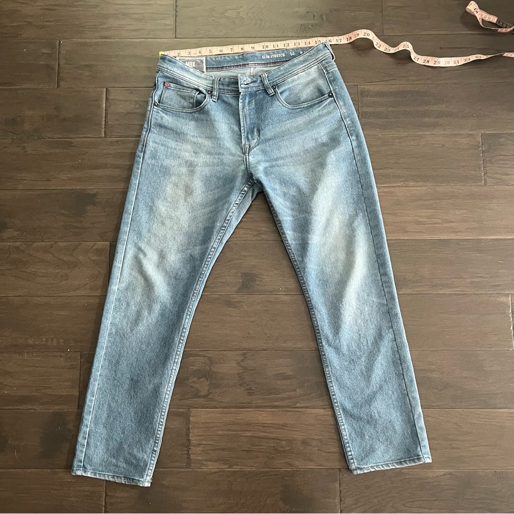 MBX slim stretch blue denim jeans, 32 x 30